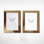 Aberto Design Marco de fotos dorado de 10 x 15 cm (2 piezas)